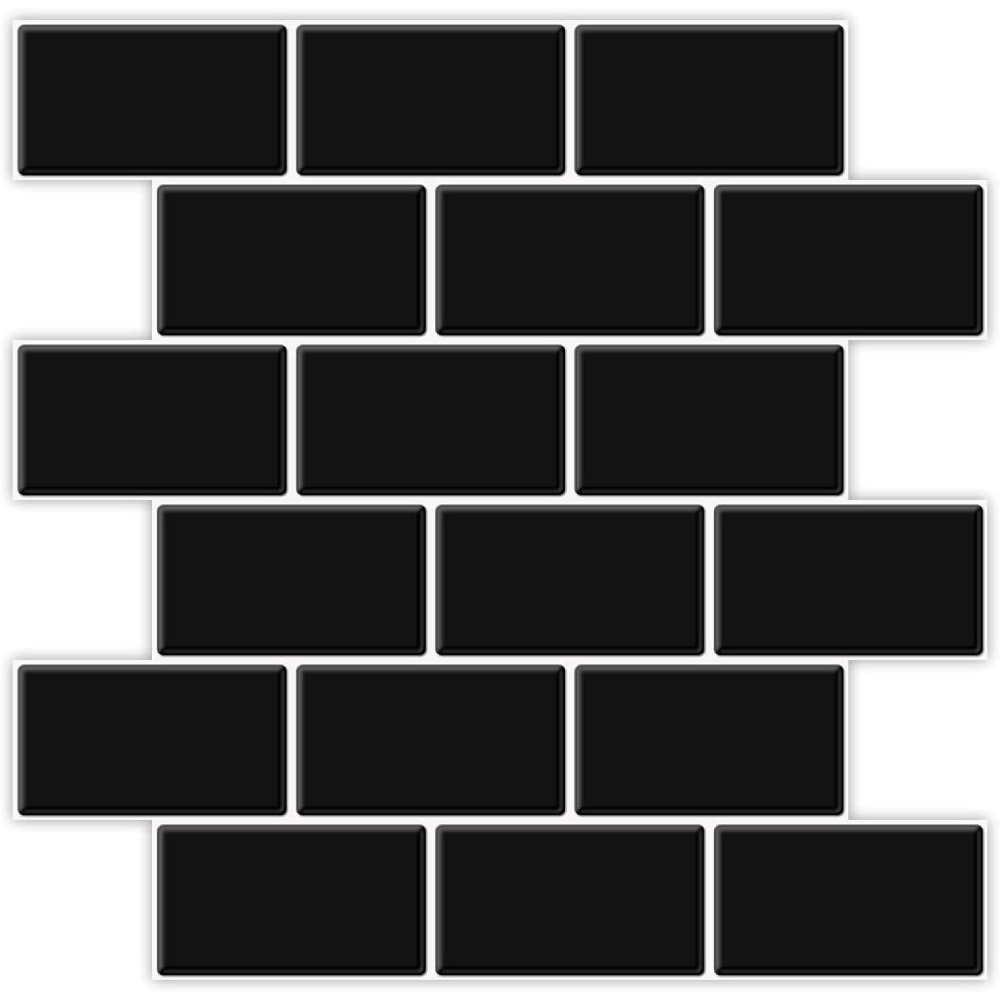 Subway Tile Peel and Stick Backsplash (White): image 3